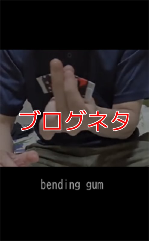 画像1: ブログ「曲がるガム」 (1)