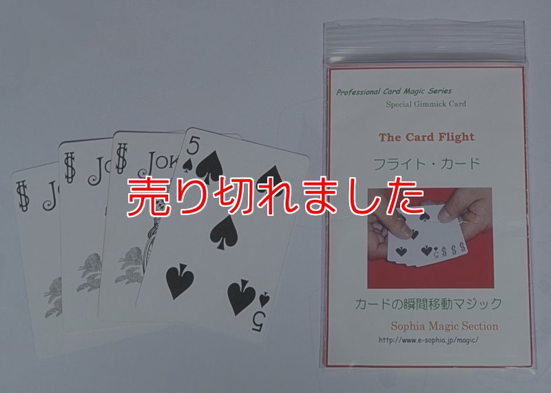 画像1: ＜ほぼ新品＞手品の教室にもいいかも？「フライトカード」 (1)