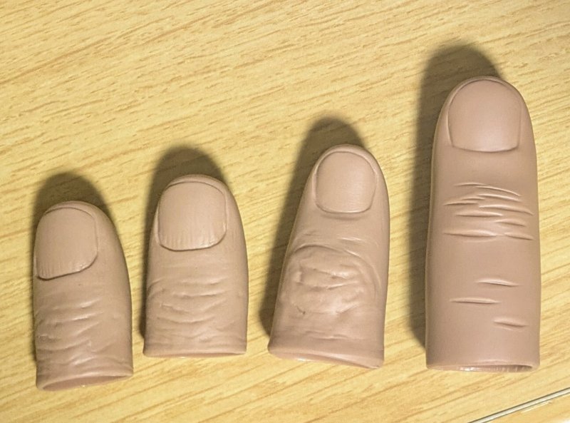 画像1: ＜ほぼ新品＞郡製+特注ジャンボサムチップ「サムチップセット」 (1)