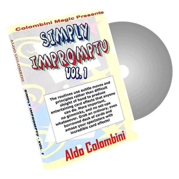 画像1: ＜ほぼ新品＞字幕・ コロンビーニおすすめ トランプマジック集「SIMPLY IMPROMPTU vol.1」 (1)