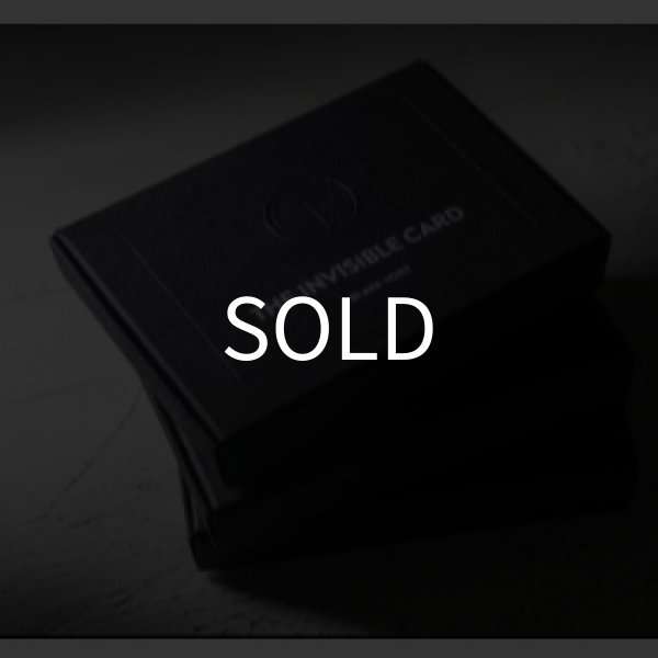 画像1: ㌽+＜ほぼ新品＞字幕・ 曰く付き 透明4つ折りトランプ「THE INVISIBLE CARD」 (1)