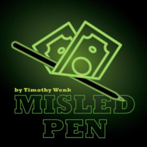 画像1: ＜ほぼ新品＞字幕・ペンで復刻 お札をペンでぬるっと貫通も 「MISLED PEN」 (1)