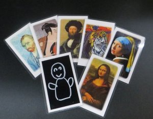 画像1:  神 ＜ほぼ新品＞ 絵画当て 「ポートレイト・プリディクション」 (1)