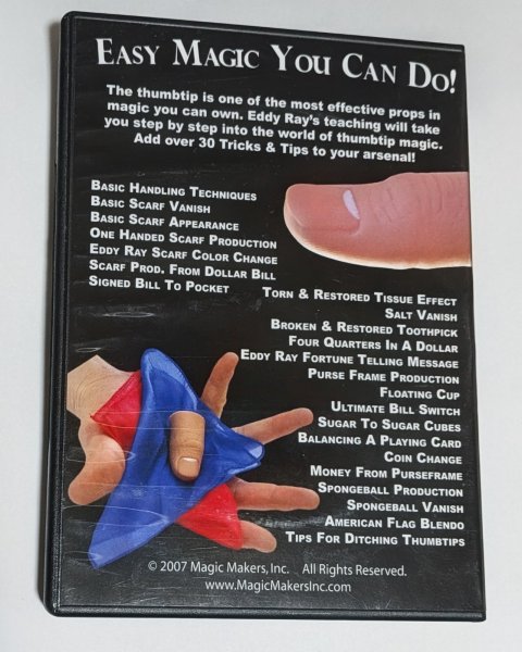 画像2: ＜ほぼ新品＞字幕・ サムチップ解説 「30 TRICKS&TIPS WITH A MAGIC THUMBTIP」 (2)