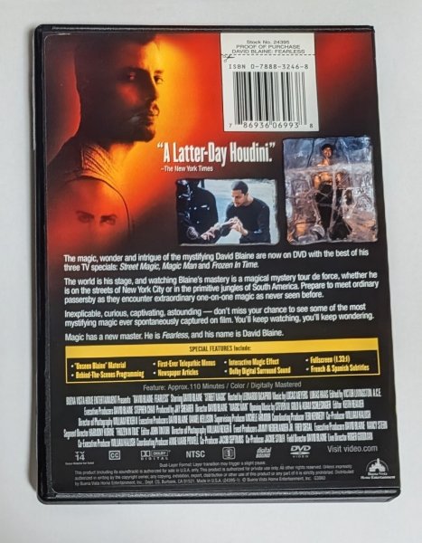 画像2: ＜ほぼ新品＞字幕・ ストリートマジックの火付け役 「DAVID BLAINE FEARLESS」 (2)