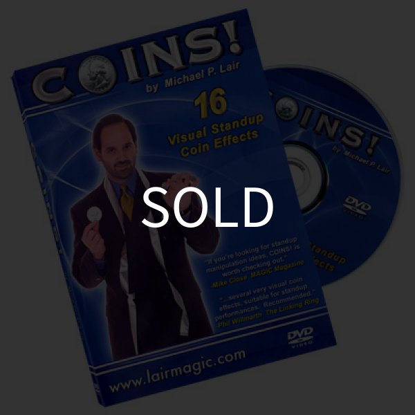 画像1: ＜ほぼ新品＞字幕・ステージやサロンでコインマジック「COINS!」 (1)
